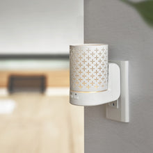 Load image into Gallery viewer, Serene House Twilight White Metal Essential Oil Wall Plug Aroma Fan Diffuser