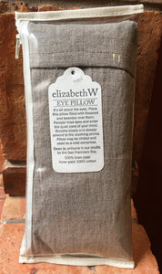 ElizabethW Natural Linen Eye Pillow